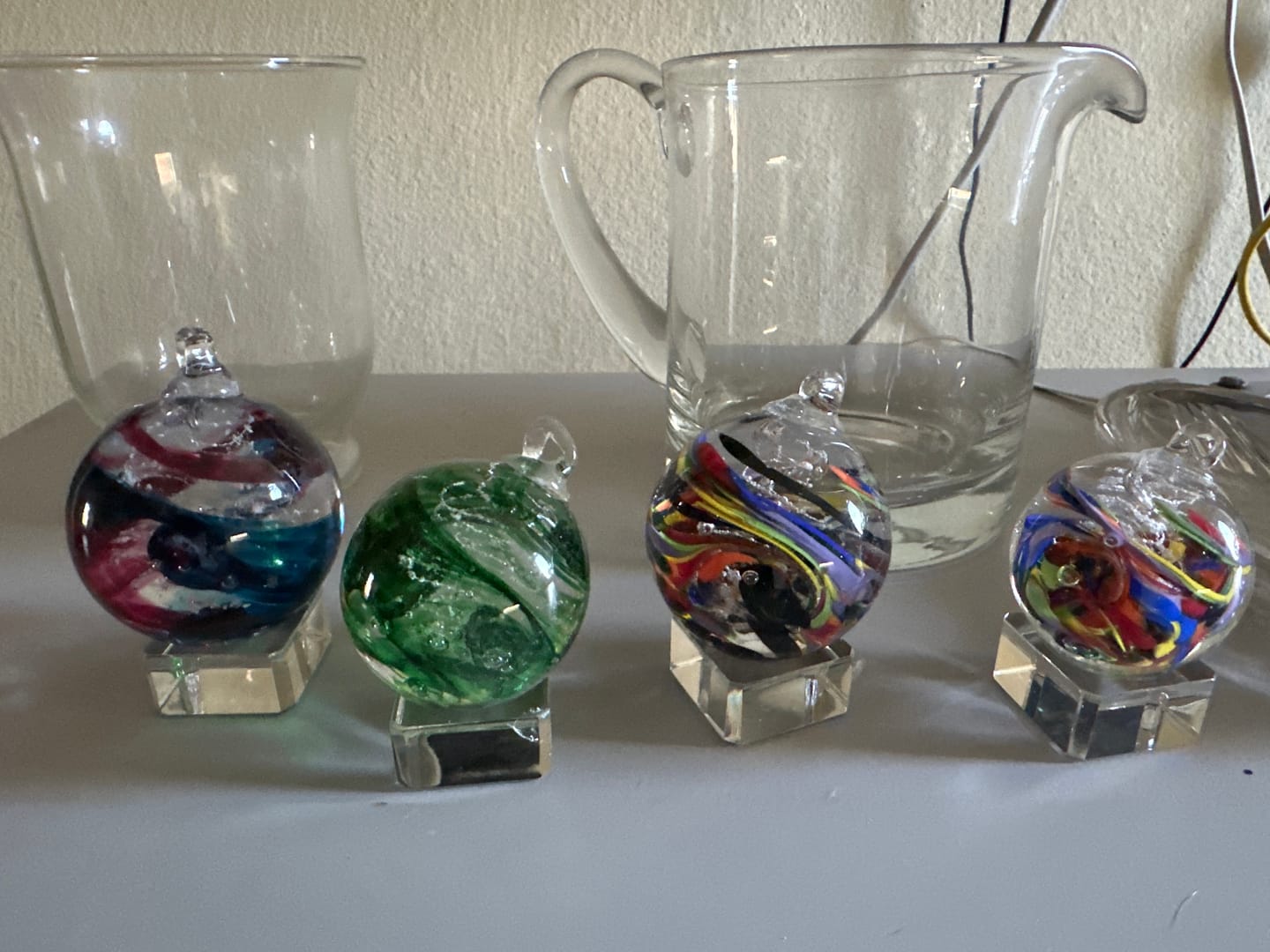 Customer photo review of Glimmer Orb with Cremation Ashes