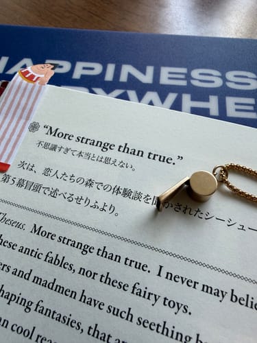 Customer photo review of The Golden Whaling Whistle Charm (375 9ct gold, made in 1963) (whistle really works!)