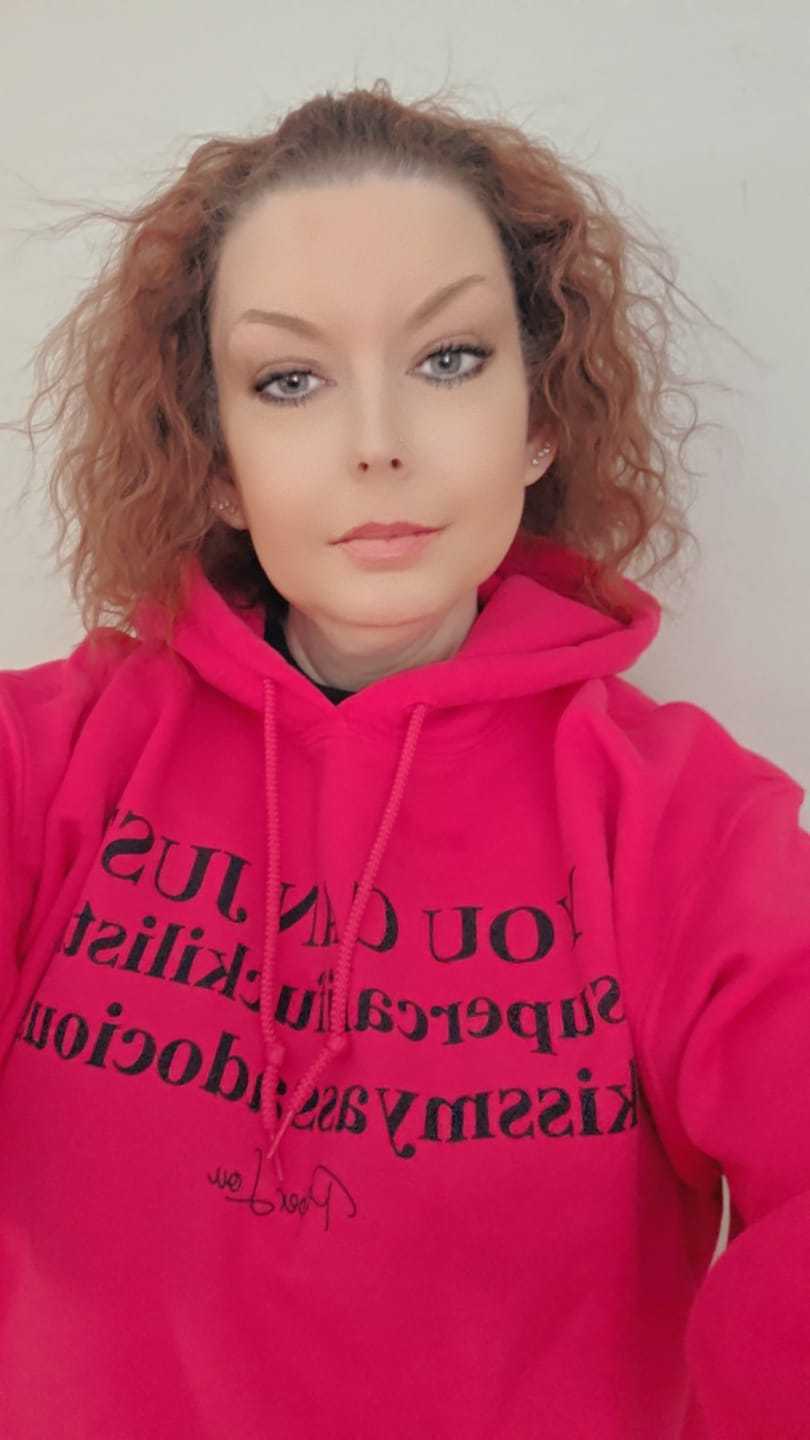 Customer photo review of You Can Just Supercalifuckalistic Graphic Hoodie
