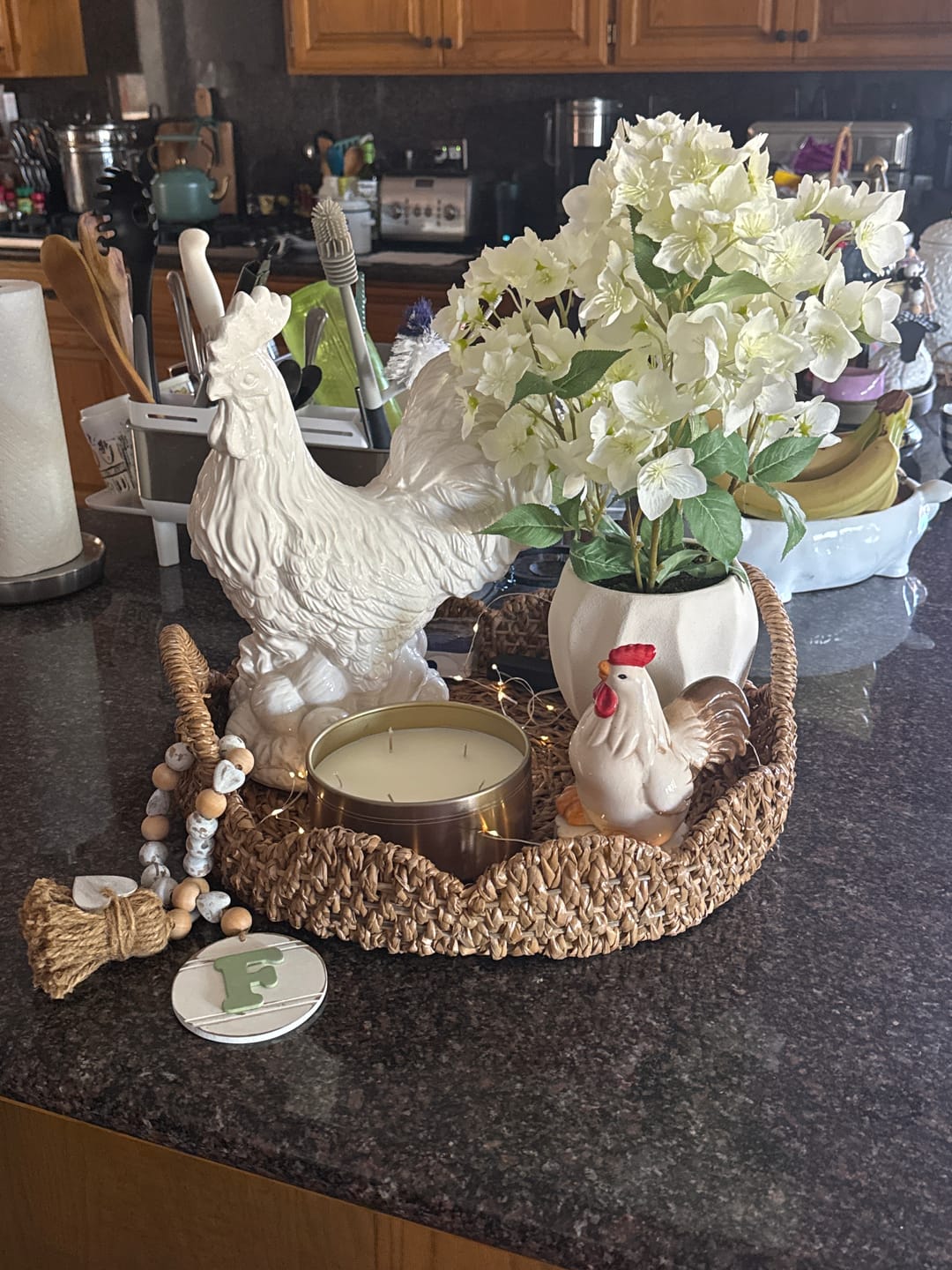 Customer photo review of Braided Scalloped Seagrass Tray