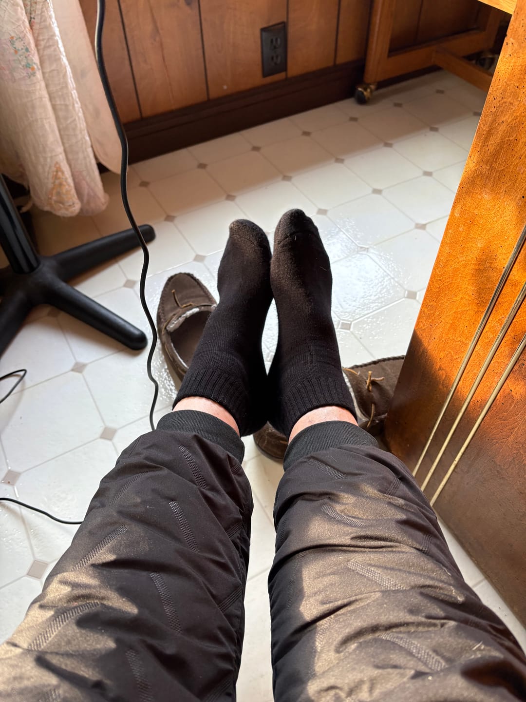 Customer photo review of 1/4 Crew Bamboo Viscose Socks