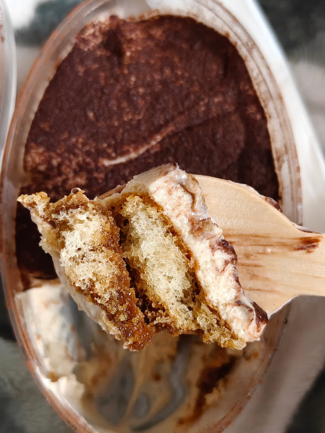 Customer photo review of Tiramisu and Banoffee Pie