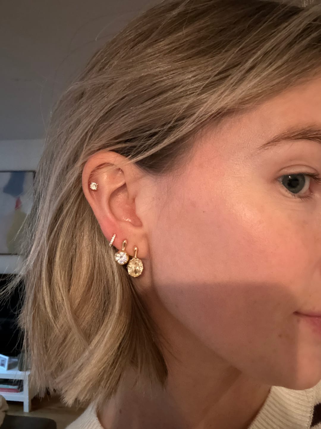 Customer photo review of The Romy Earrings