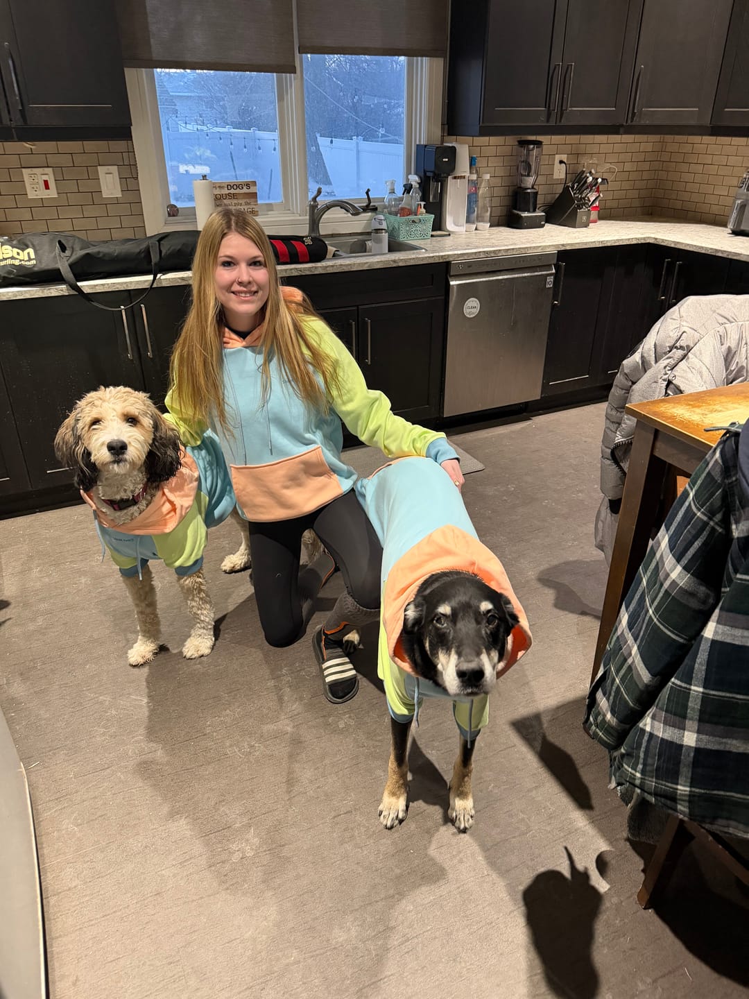 Customer photo review of Jelly Bean Dog Hoodie