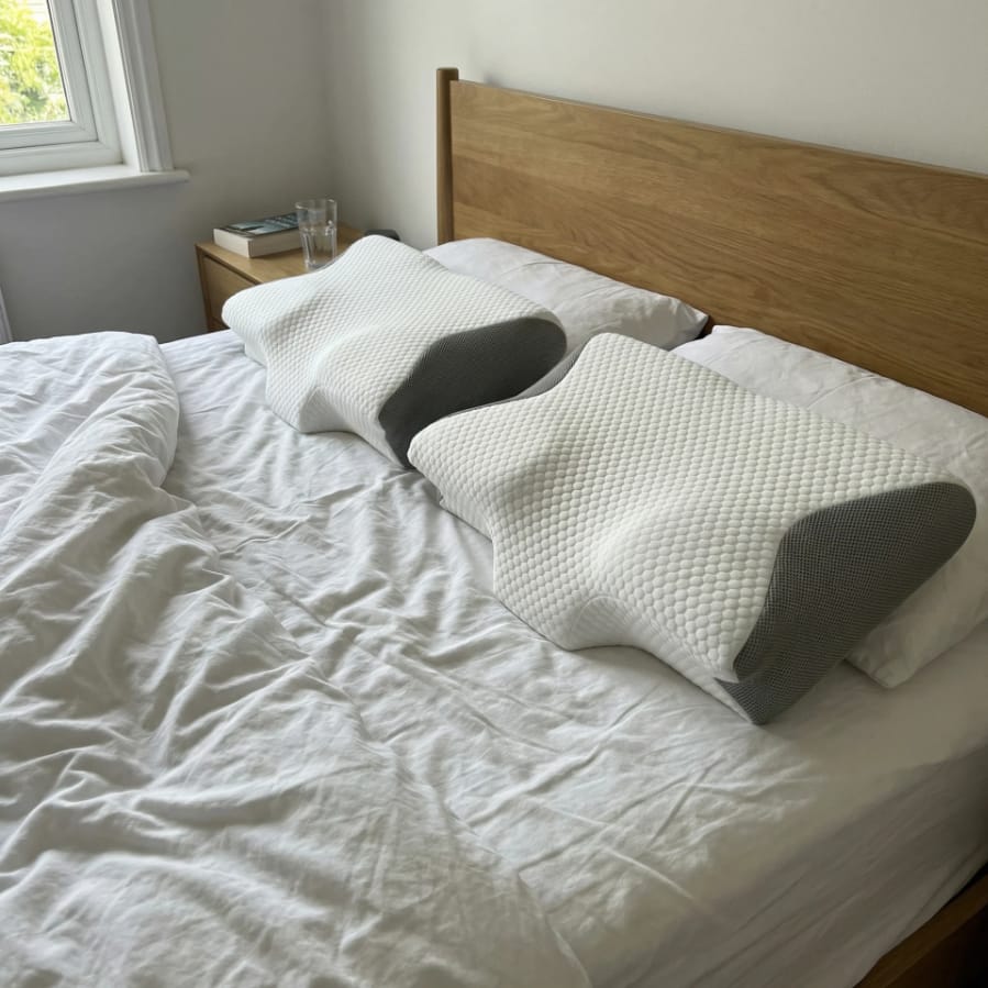 Customer photo review of Oreiller ergonomique de soutien cervicales | Sameo