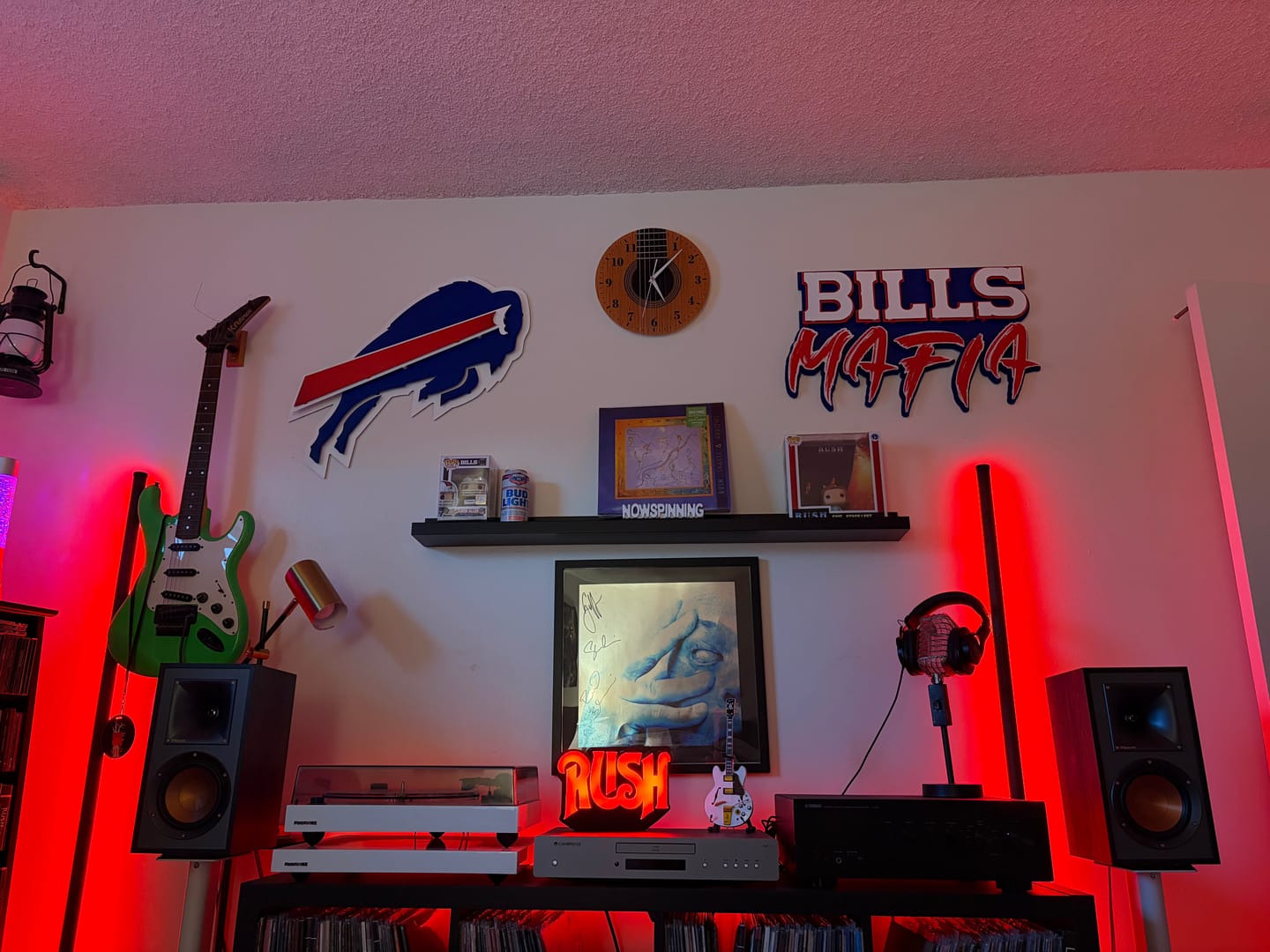 Customer photo review of Buffalo Bills "BILLS MAFIA" Wordmark 3D Vintage Metal Wall Art