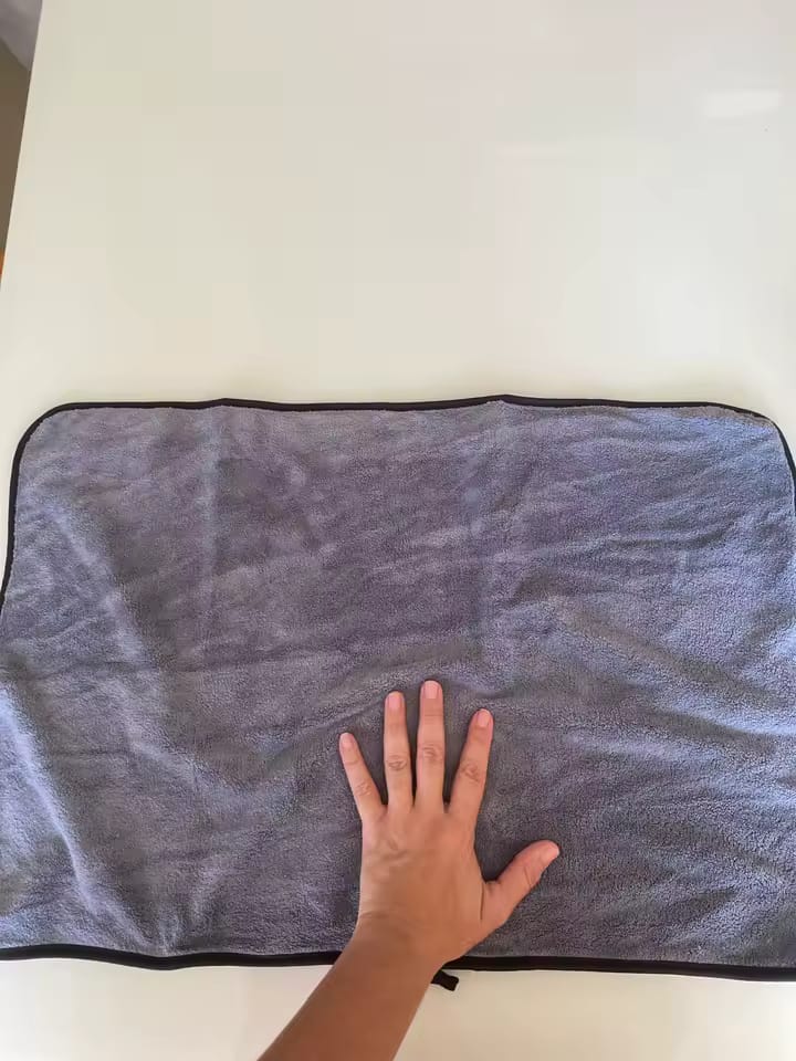 Customer photo review of Ultra Drying Towel XXL – Extra Thick & Ultra Absorbent Premium Microfiber
