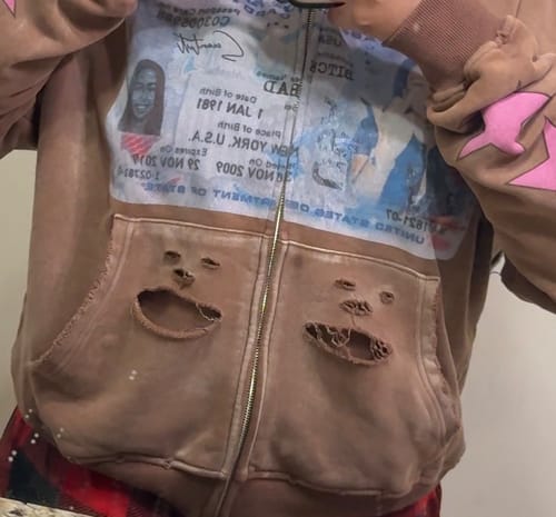 Customer photo review of "FU" NEAPOLITAN ZIP UP
