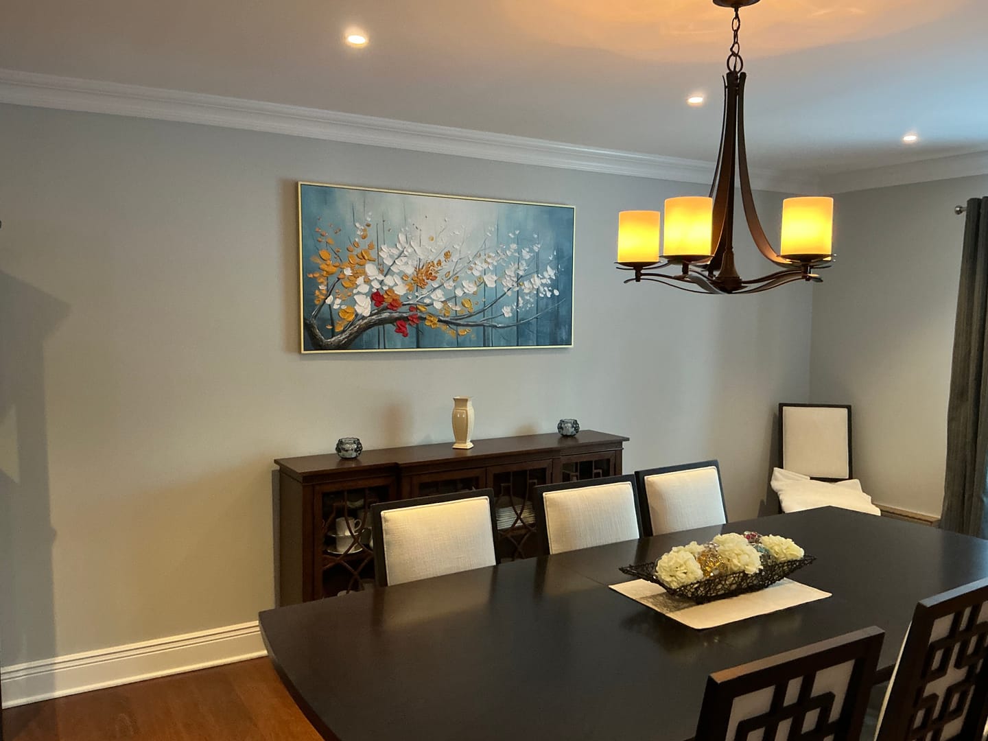 Customer photo review of Abstract Flower And Tree Textured Canvas Art #MF027
