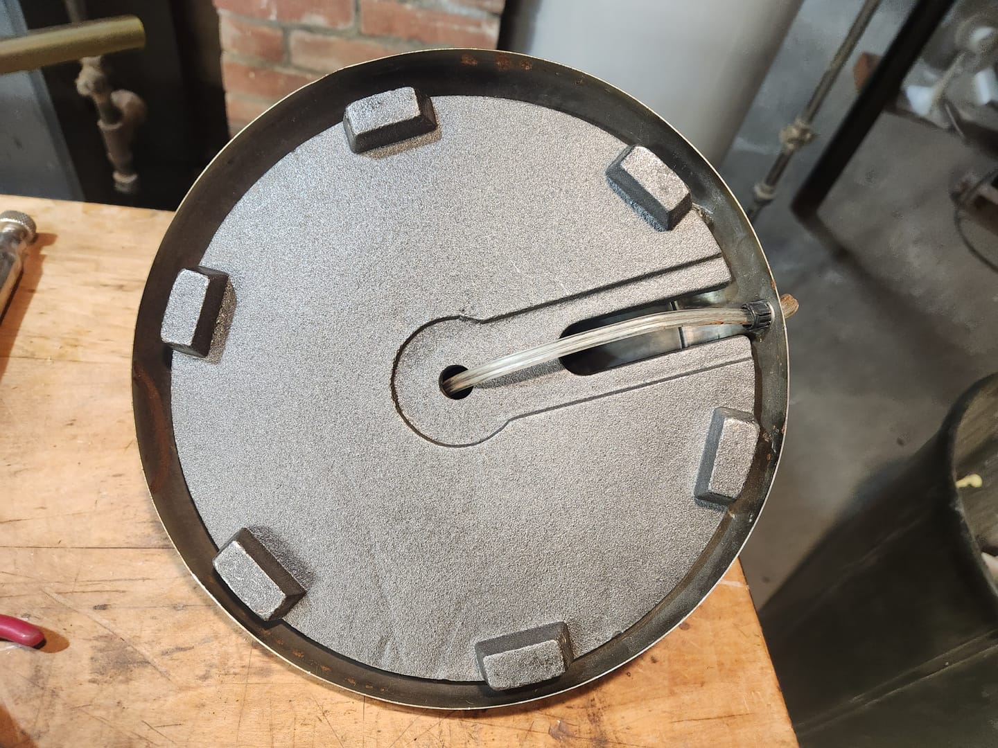 Customer photo review of Lamp Base Weight - 9 5/8 Inch Diameter