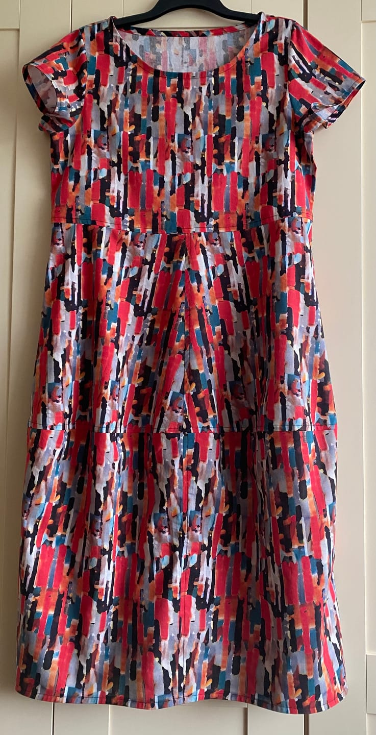 Customer photo review of Vibrant Waves Cotton Linen Blend Fabric