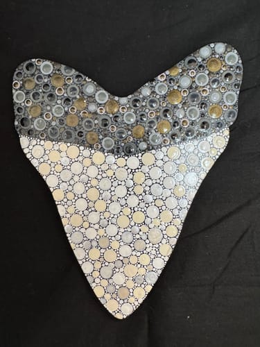 Customer photo review of Unfinished Wood Shark Tooth Shape - Ocean - Beach - Nursery - Craft - up to 46" DIY