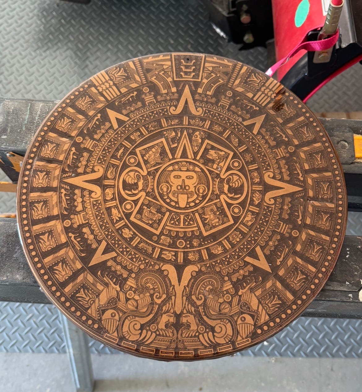 Customer photo review of Aztec / Mayan Calendar 13x3/4" - Silicone Mold