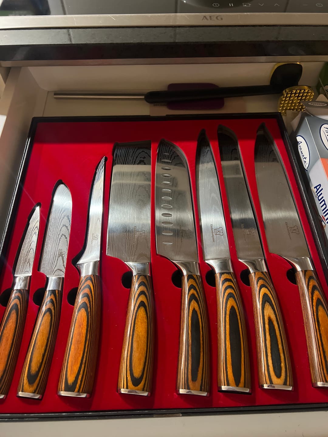 Customer photo review of Akarui Messerset Premium 8-teilig