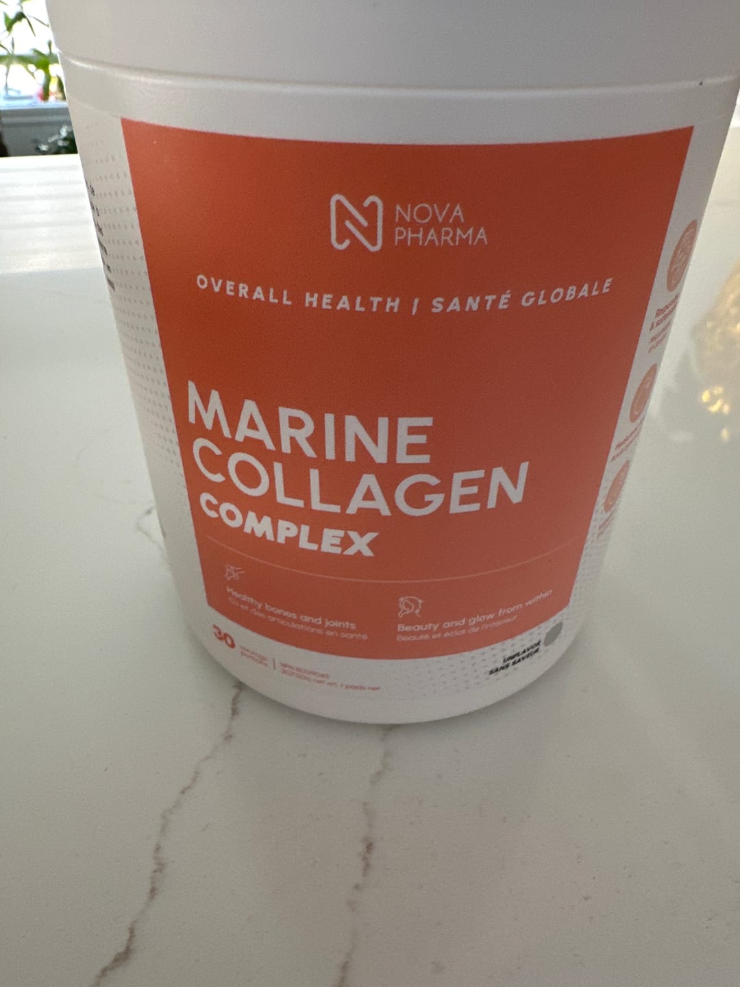 Customer photo review of Marine Collagen Complex With Hyaluronic Acid, Vitamin C and Biotin - 30 servings