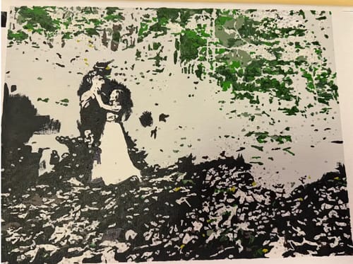 Customer photo review of Custom Landscape Paint By Numbers