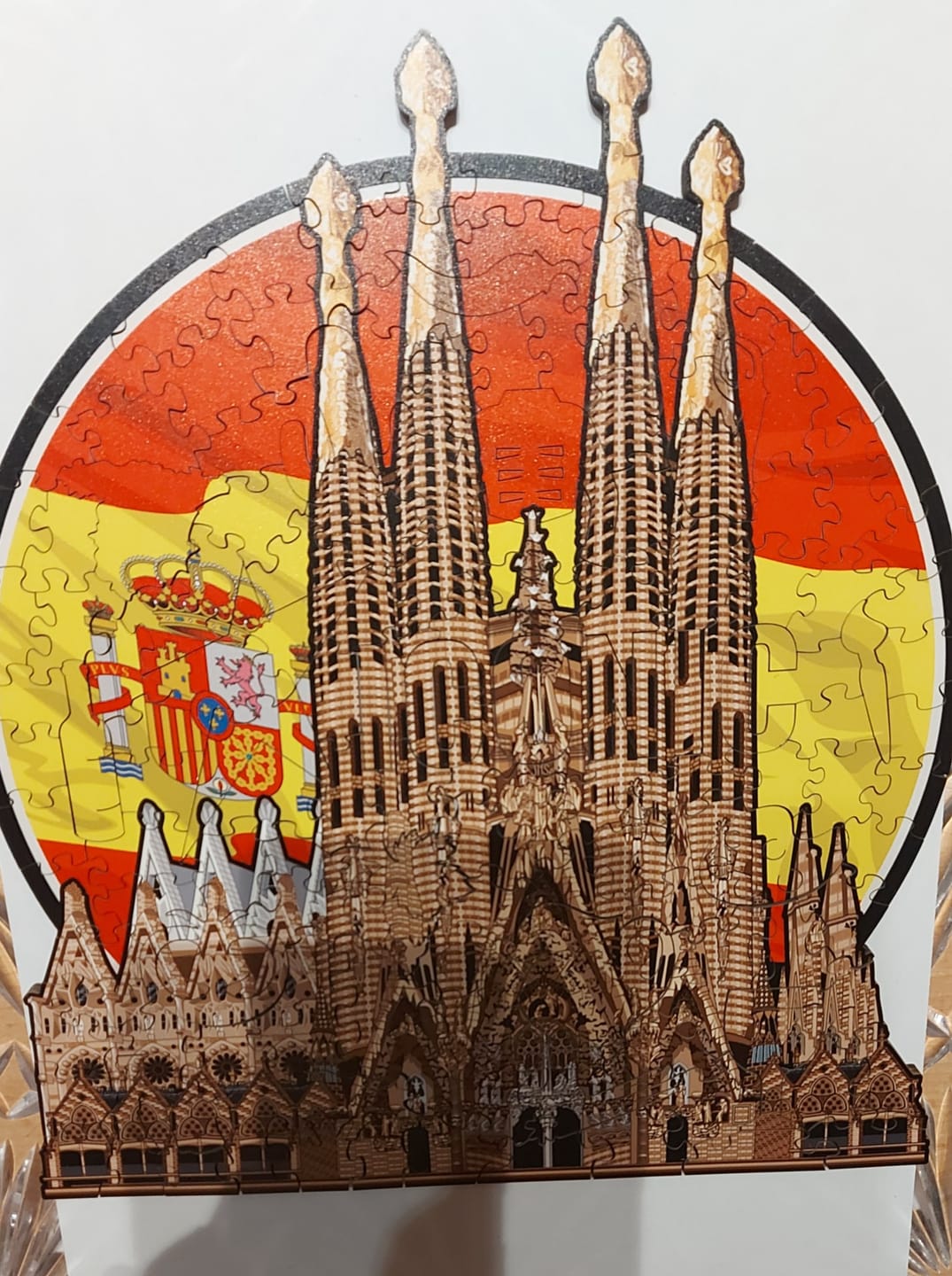 Customer photo review of Sagrada Família - Holzpuzzle