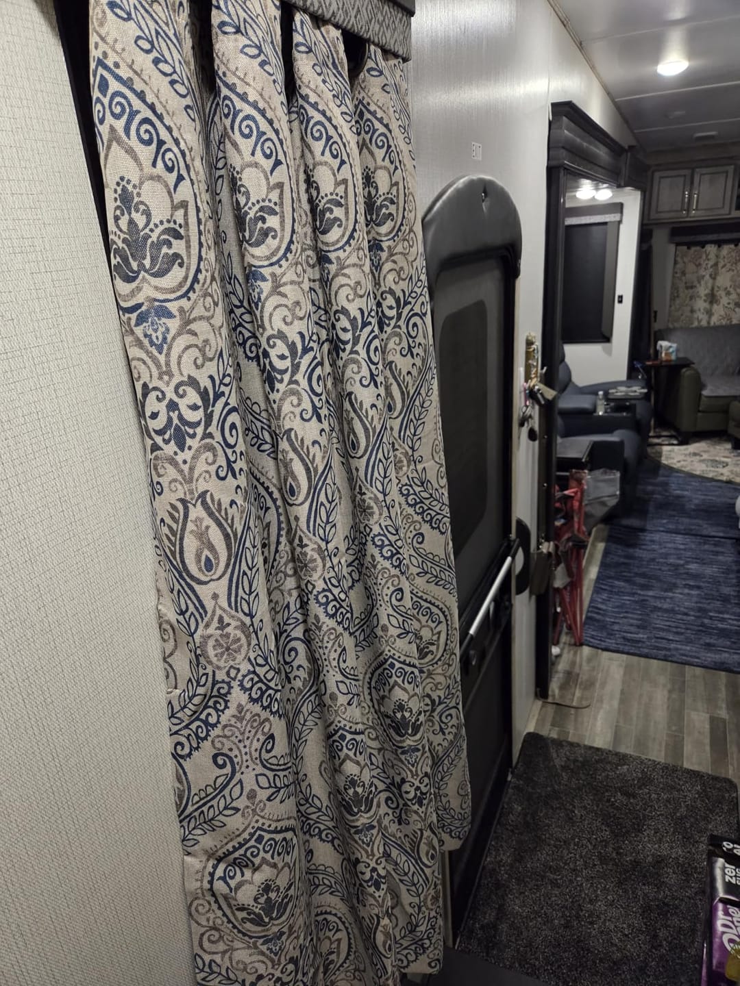 Customer photo review of Paisley Pattern Faux Linen Curtains
