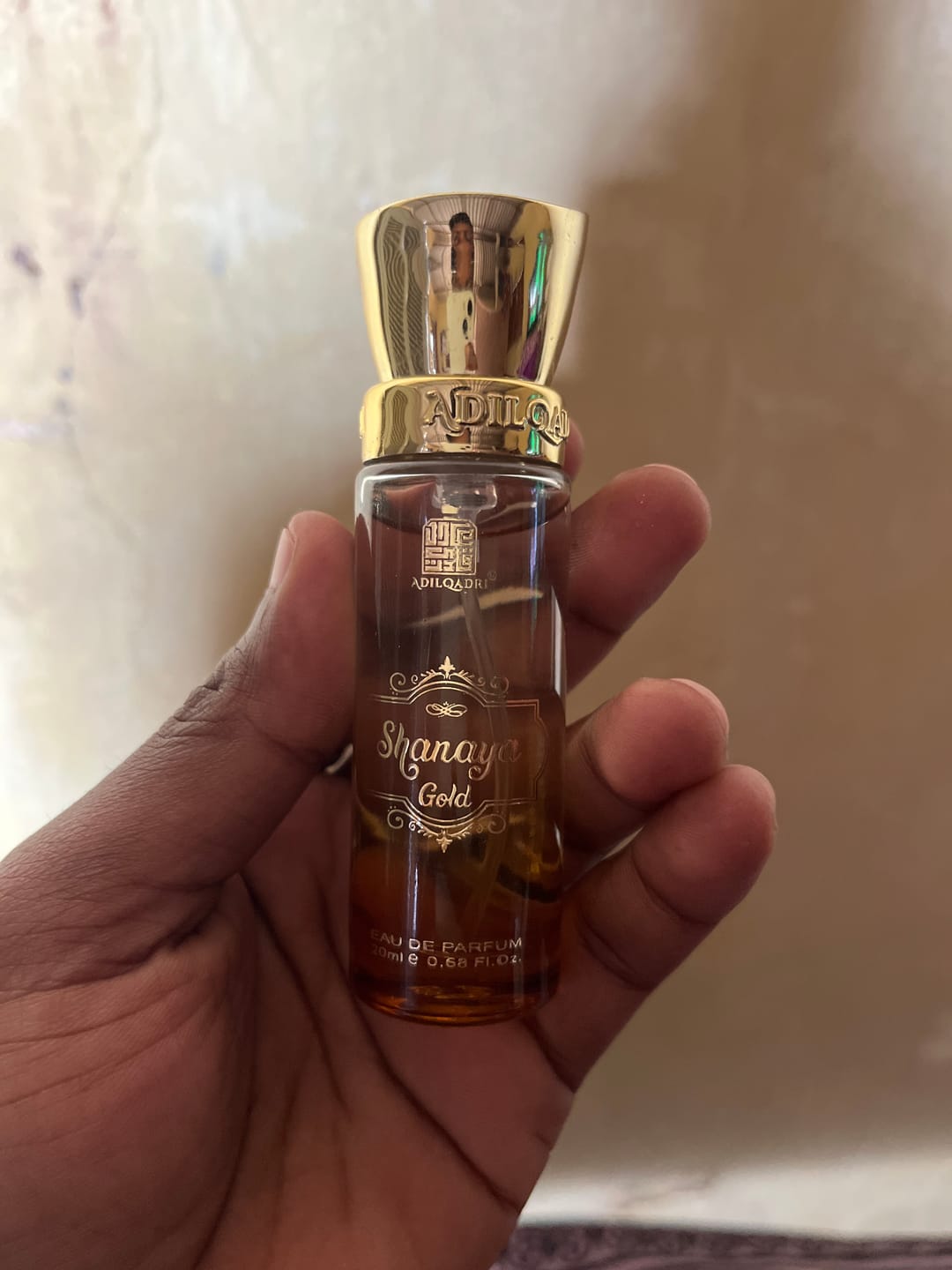Customer photo review of Shanaya Gold Gourmand Perfume Spray 20ml