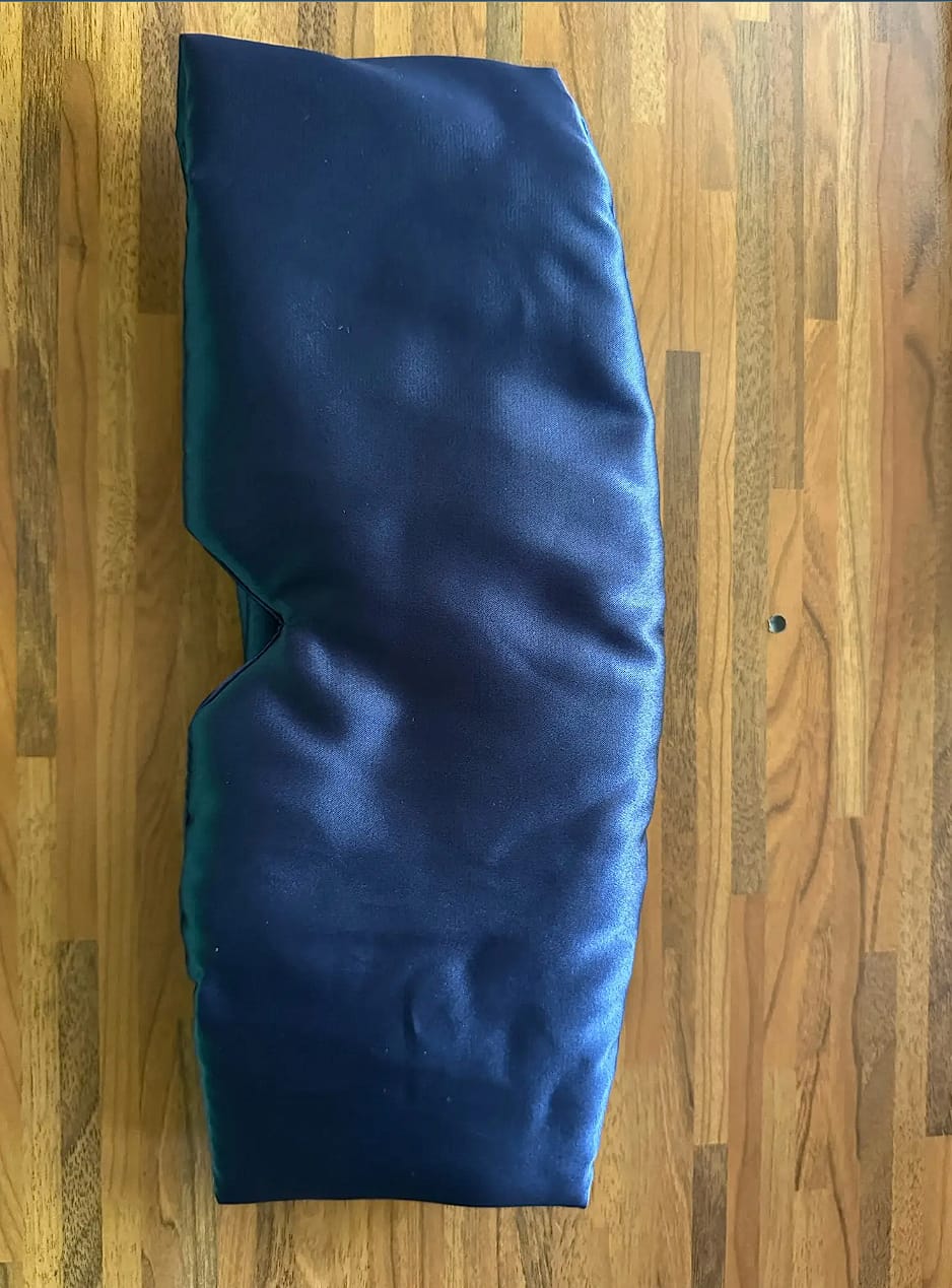 Customer photo review of Premium Silk Sleeping Mask™