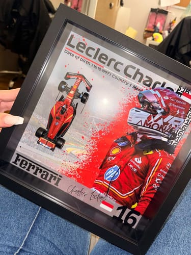Customer photo review of Charles Leclerc #16 Ferarri