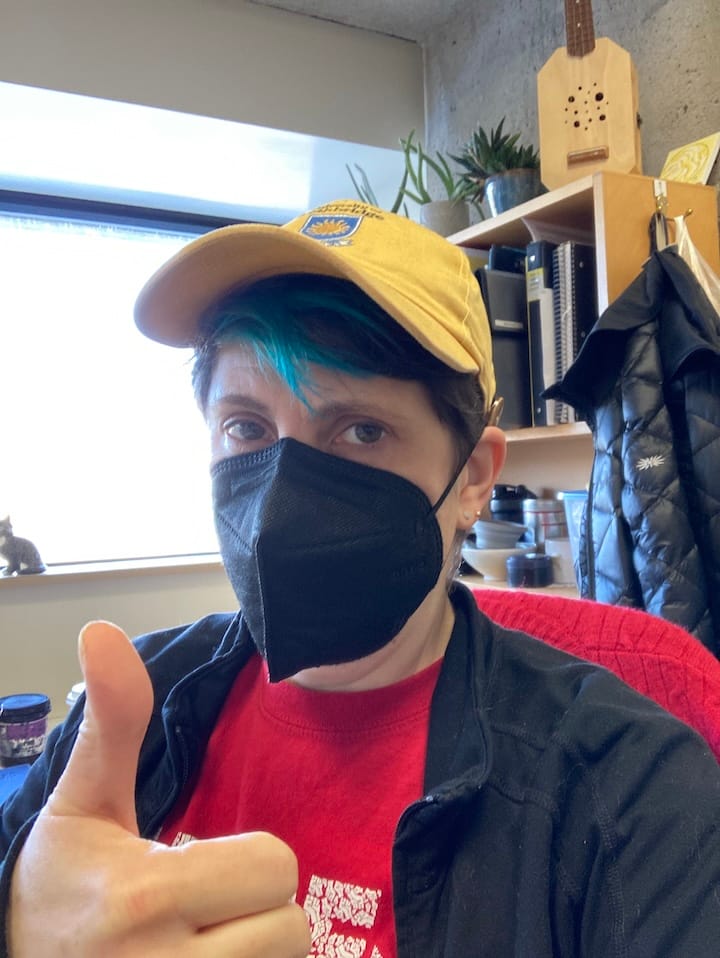 Customer photo review of KN95 Respirator Face Mask Individually Sealed (Cone Shape)