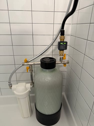 Customer photo review of Shower Water Softener System