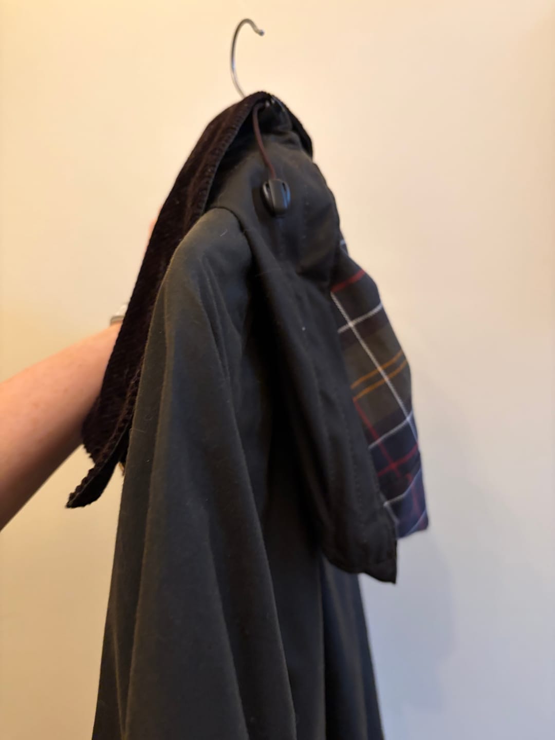 Customer photo review of Barbour Classic  Hood  Sylkoil- Olive