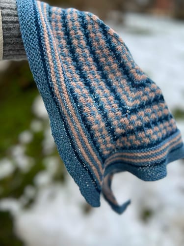 Customer photo review of Isla Shawl - PDF Pattern in English