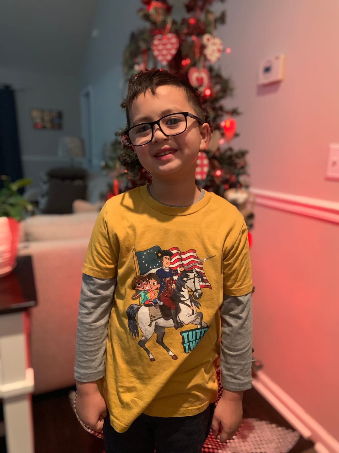 Customer photo review of Tuttle Twins Washington Shirt - Youth