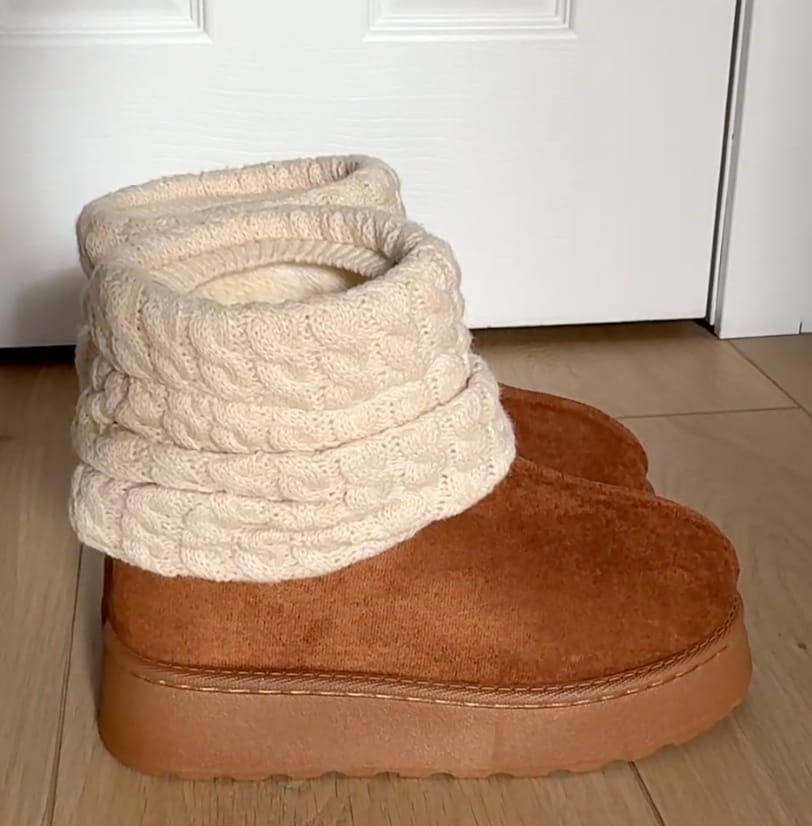 Customer photo review of Mila Platform Boots