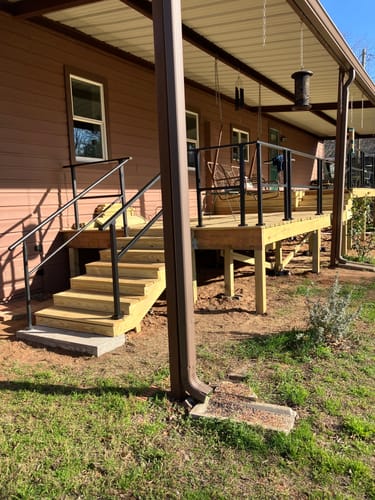 Customer photo review of Flat Railing Parts Kit