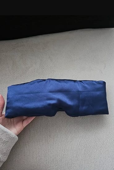 Customer photo review of Premium Silk Sleeping Mask™