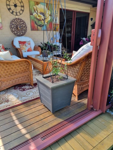 Customer photo review of Taper Square Planter 40cm