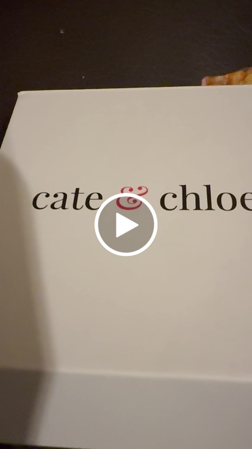 Customer video review of Bonnie 18k White Gold Double Link Chain Drop Earrings with Swarovski Crystals