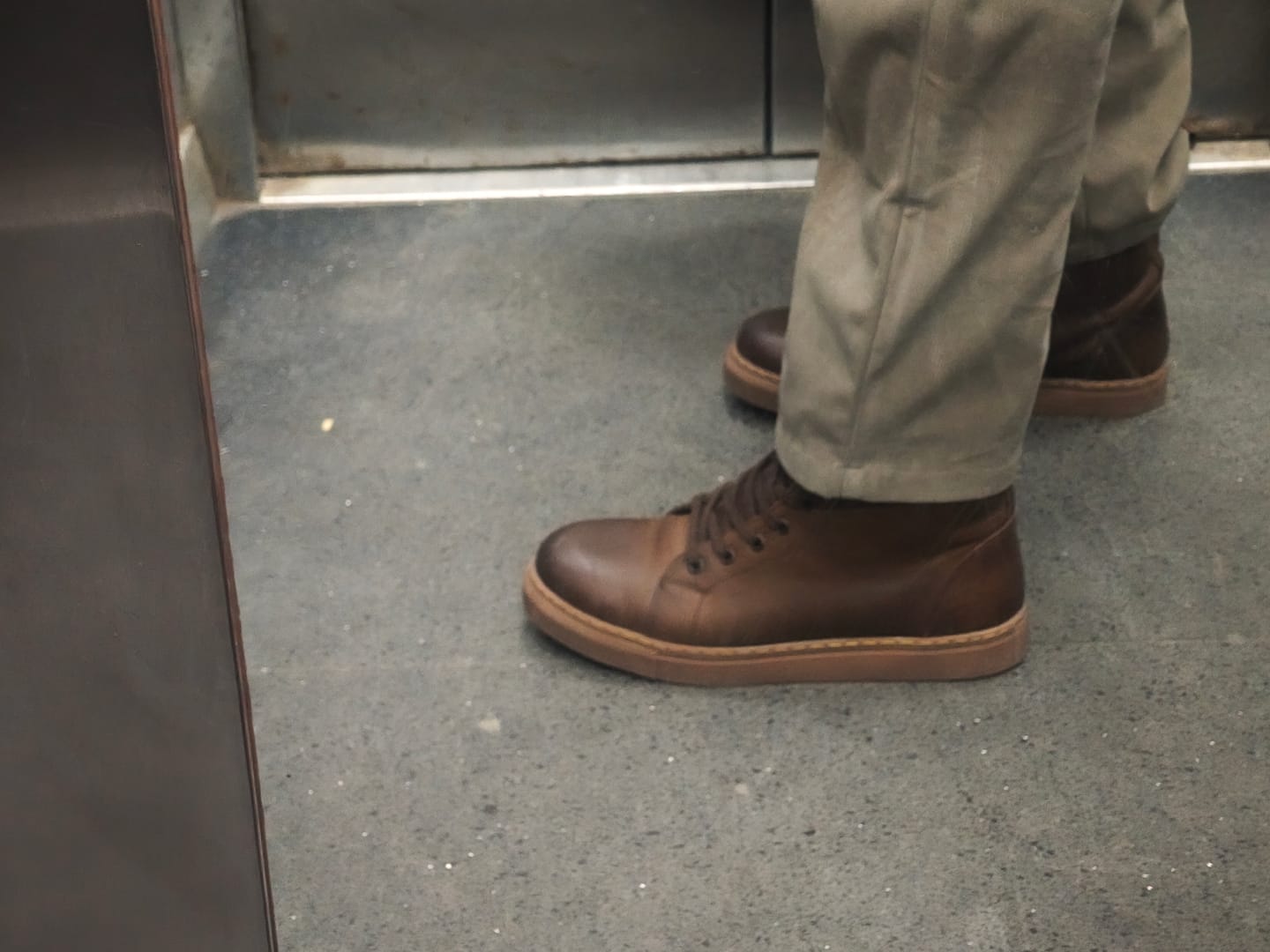 Customer photo review of esc: men's riding sneakers mocha