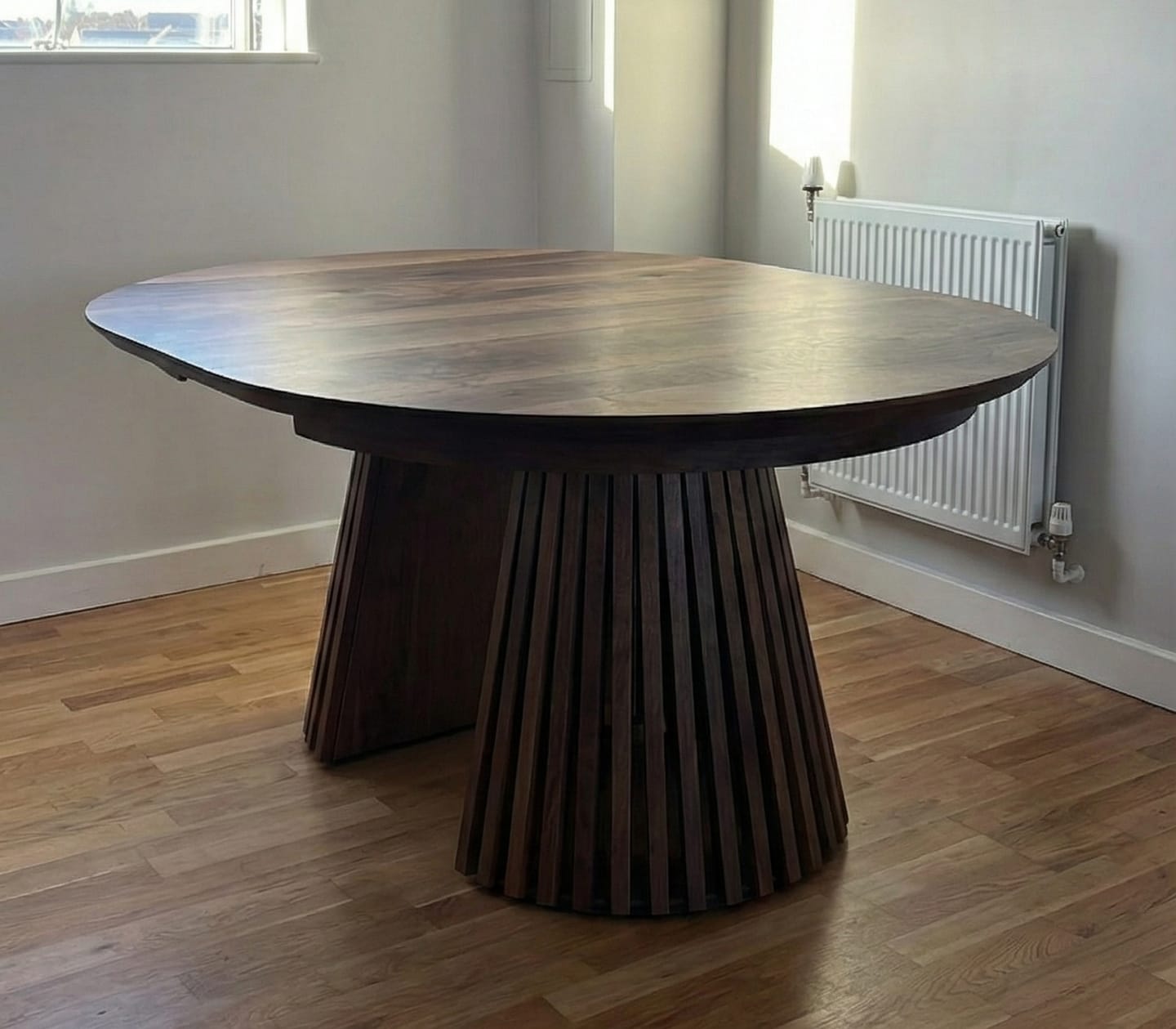 Customer photo review of Vivien Extendable Round Oak Dining Table