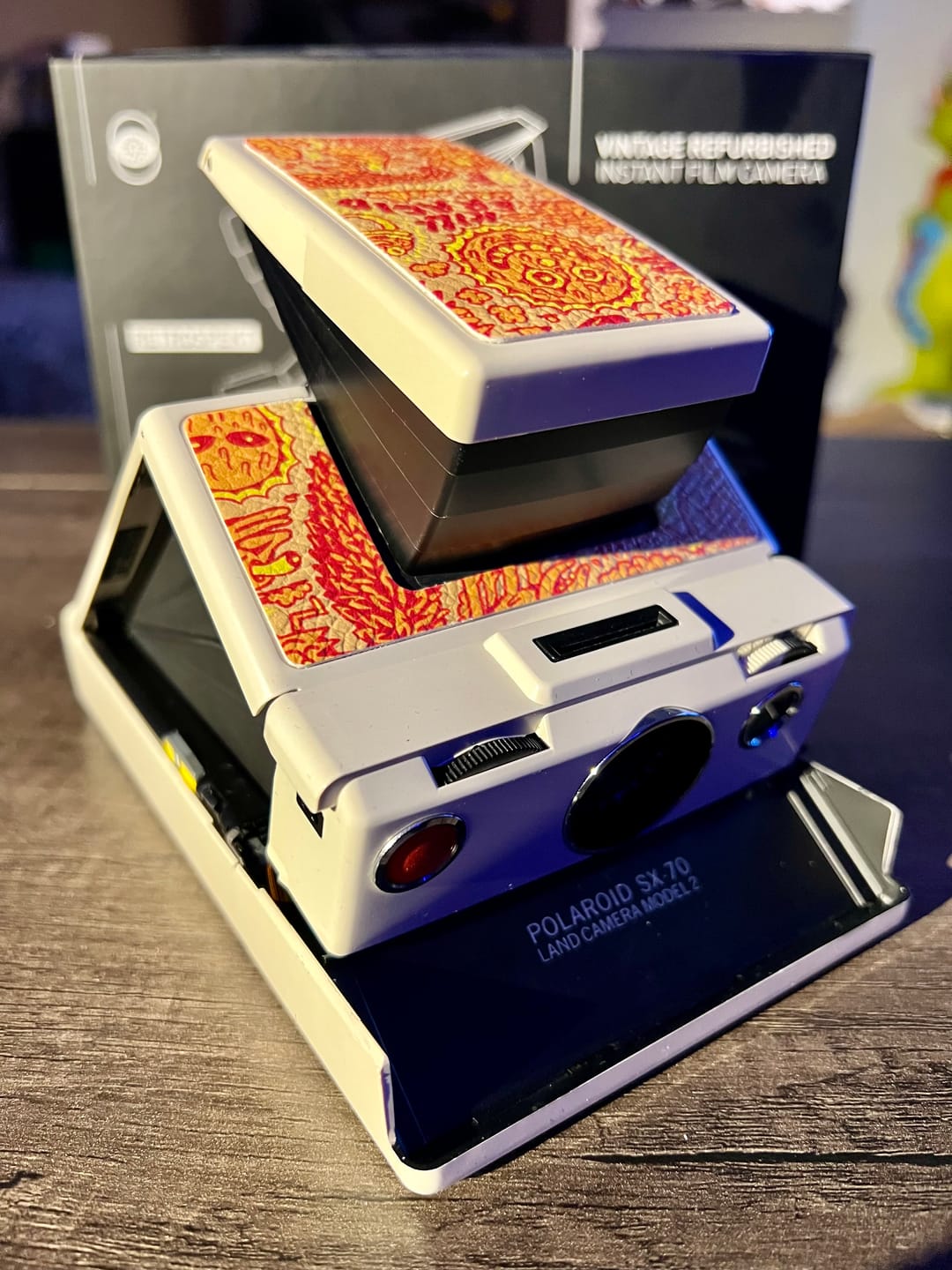 Customer photo review of SX-70/SLR-680 Killer Acid "High Desert" Vegan Leather Camera Skins