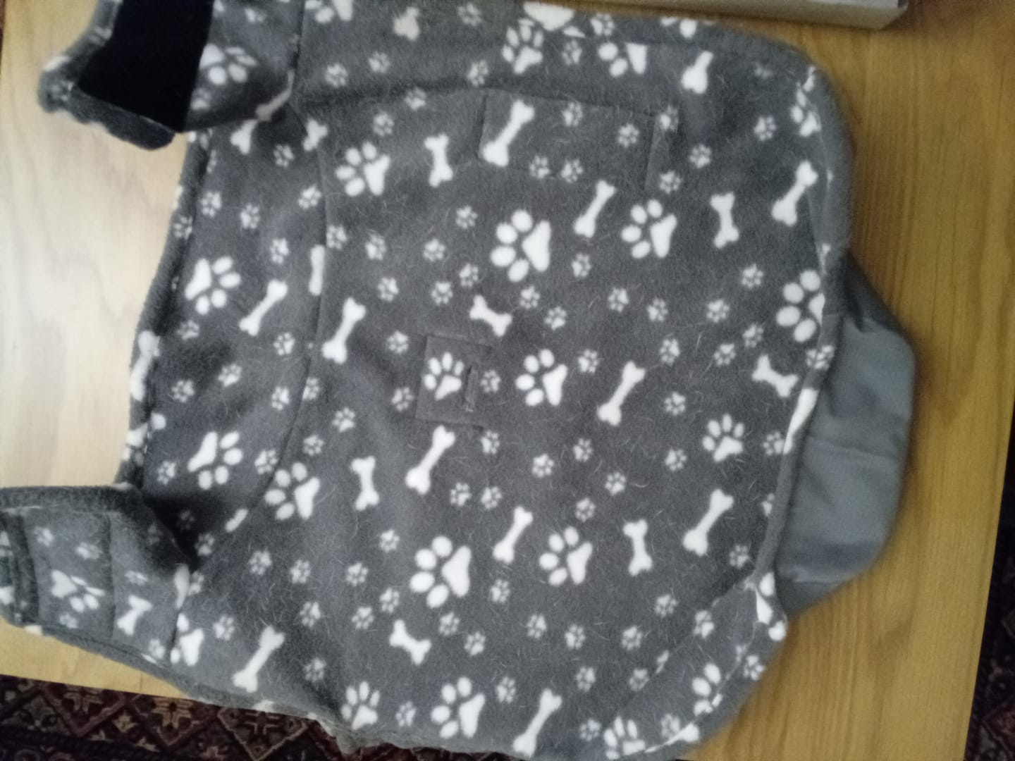 Customer photo review of Paw Print & Bones Anti Pill Polar Fleece Fabric