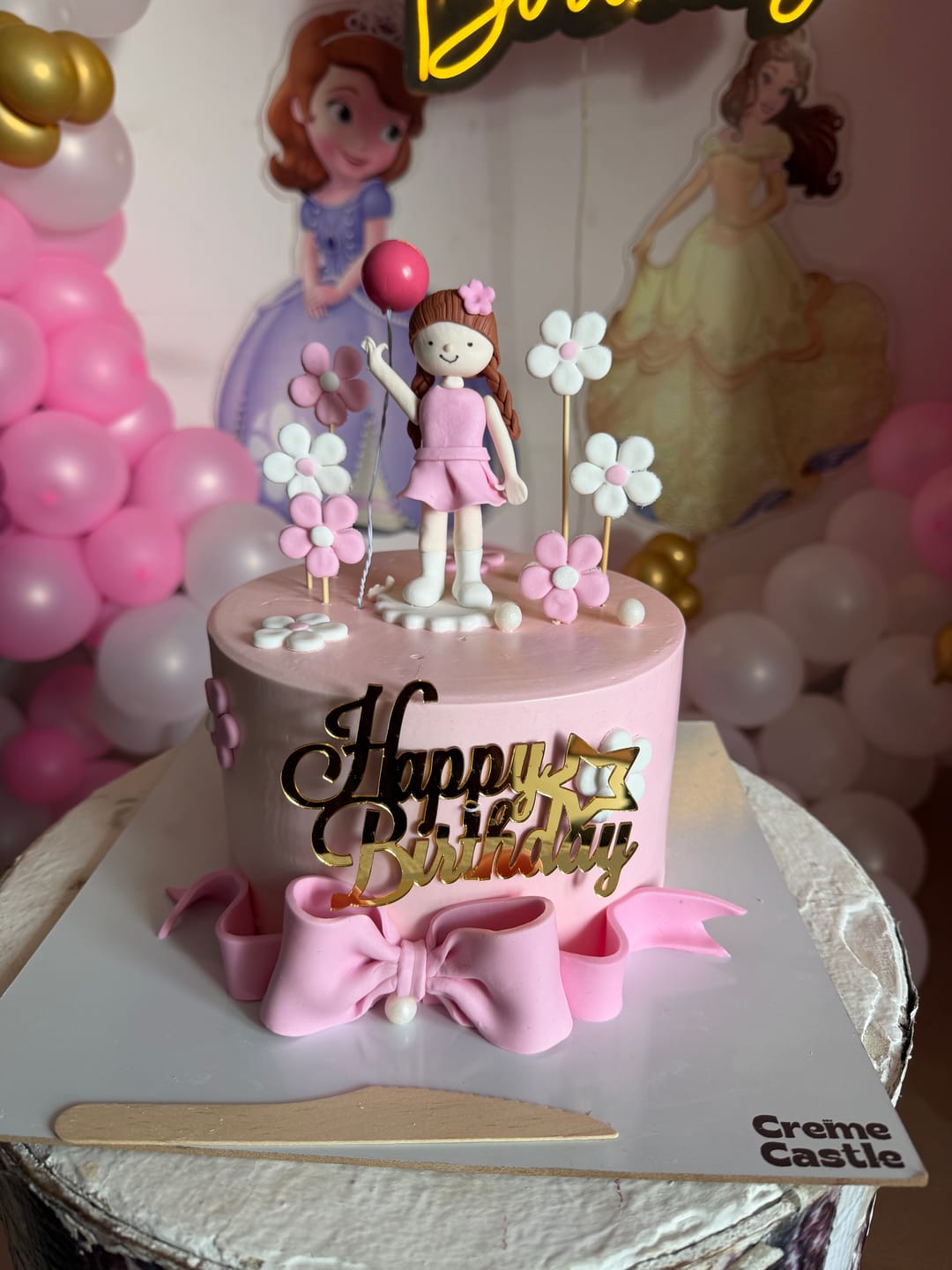 Customer photo review of Floral Girl Cake