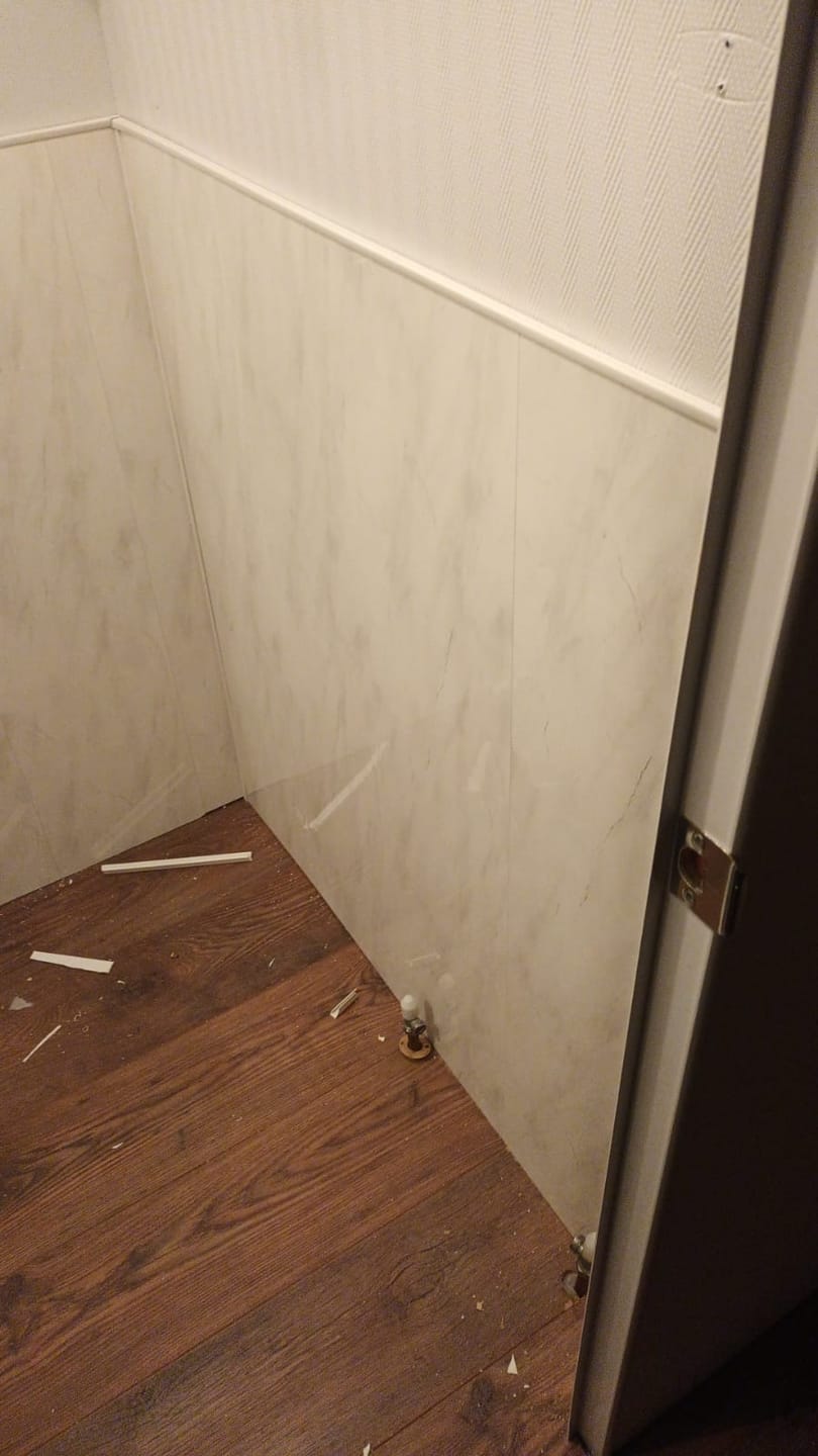 Customer photo review of 8mm Lightning Marble Wall Panel 2.6M