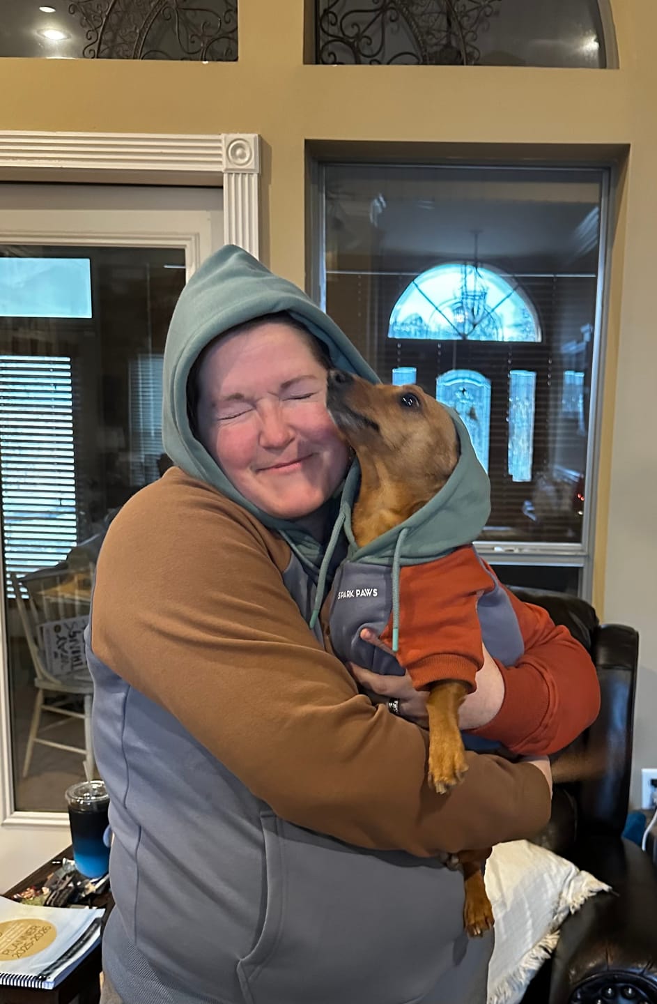 Customer photo review of Alpine Dog Hoodie