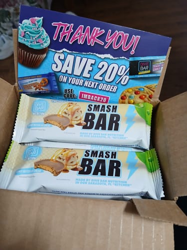 Customer photo review of SMASH Bar - Peanut Butter Ice Cream - 6 Bars