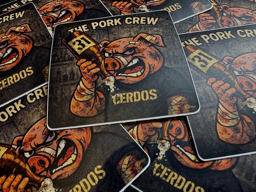 Customer photo review of Stickers Laminados Mate