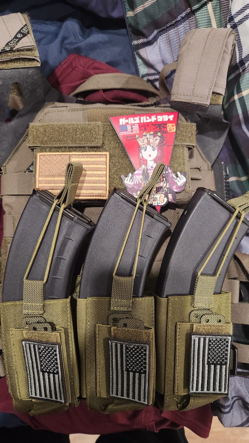 Customer photo review of Anime Girls Band Tactical Morale Patch
