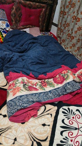 Customer photo review of 6 Pc's Printed Duvet Cover Set