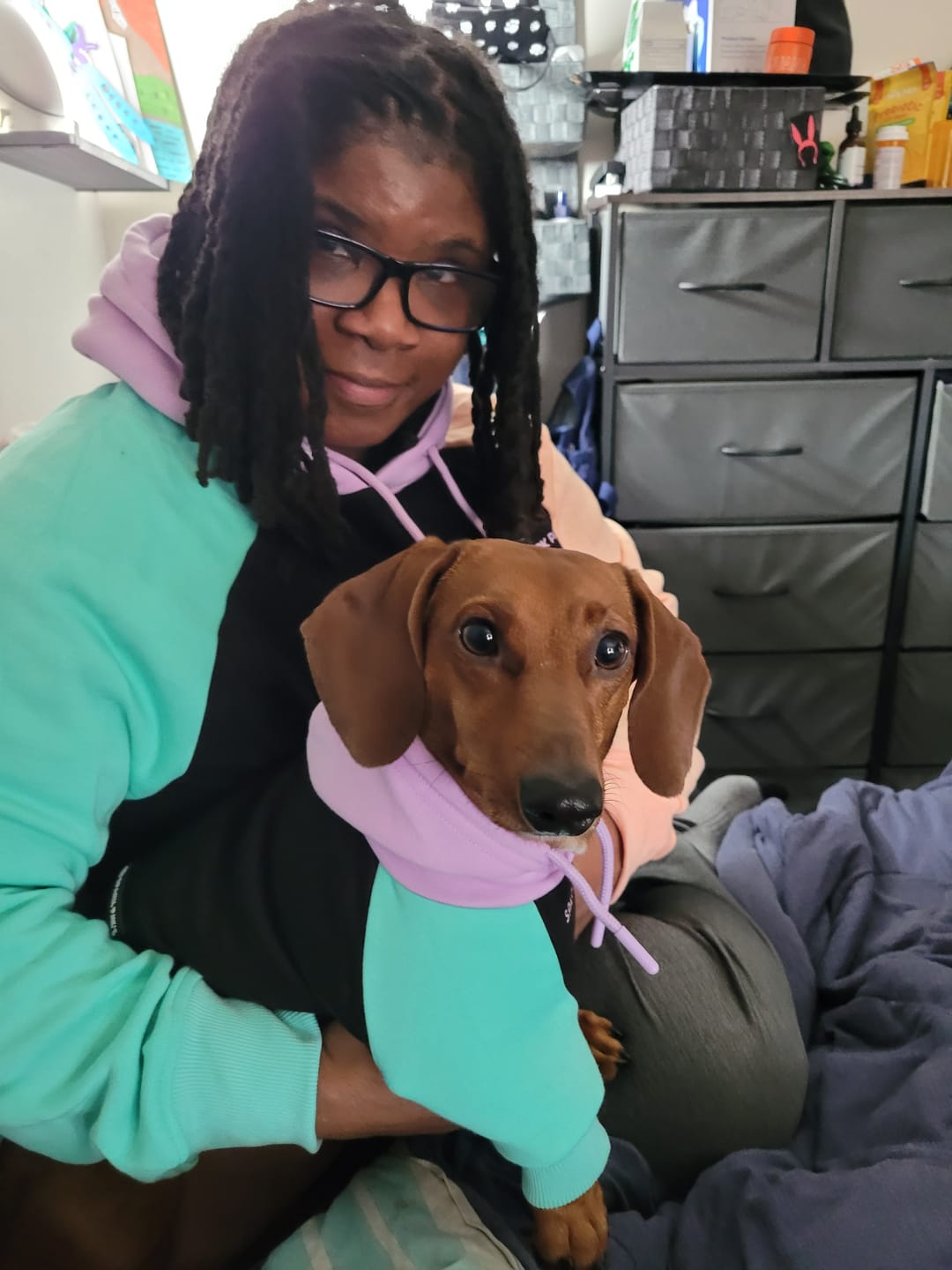 Customer photo review of Cyber Punk Human Hoodie