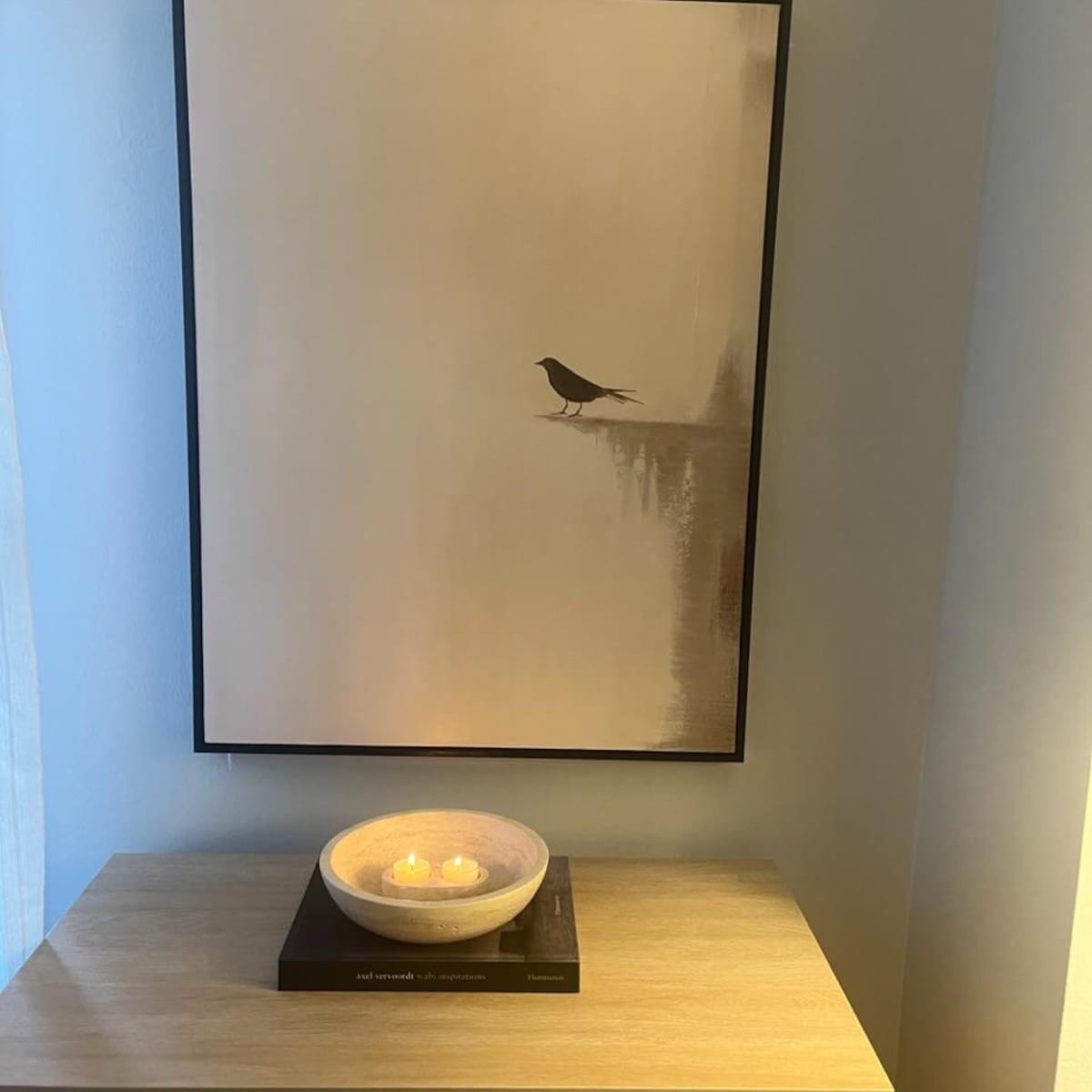 Customer photo review of Zen Minimalist Bird Wall Art - Lone Bird