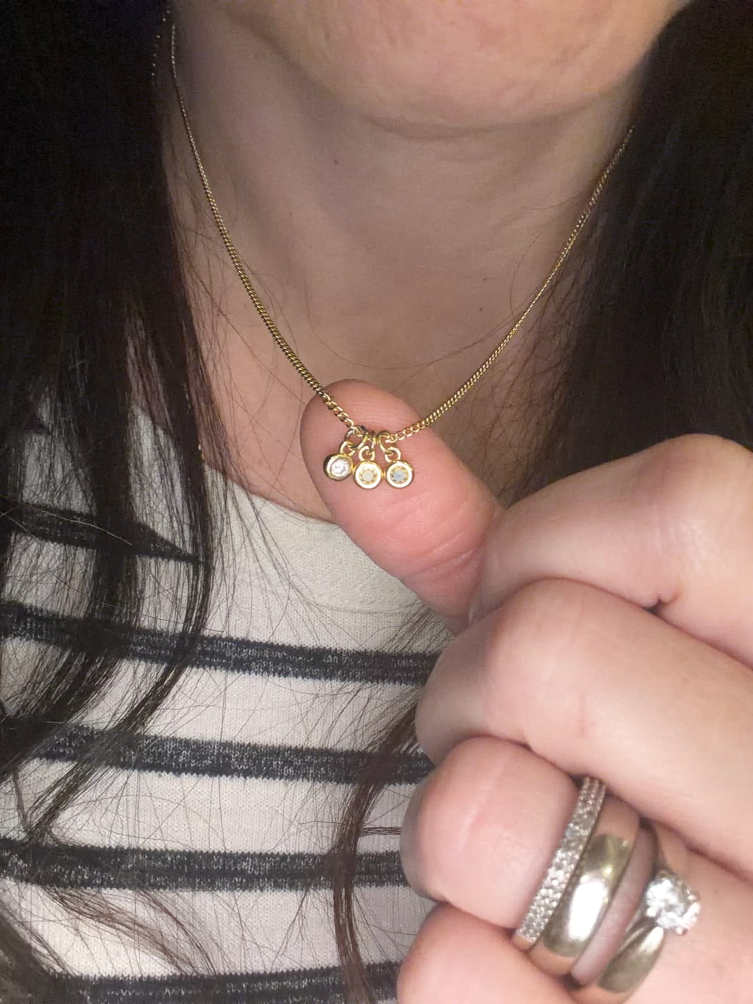 Customer photo review of Collar Birthstone Redondo