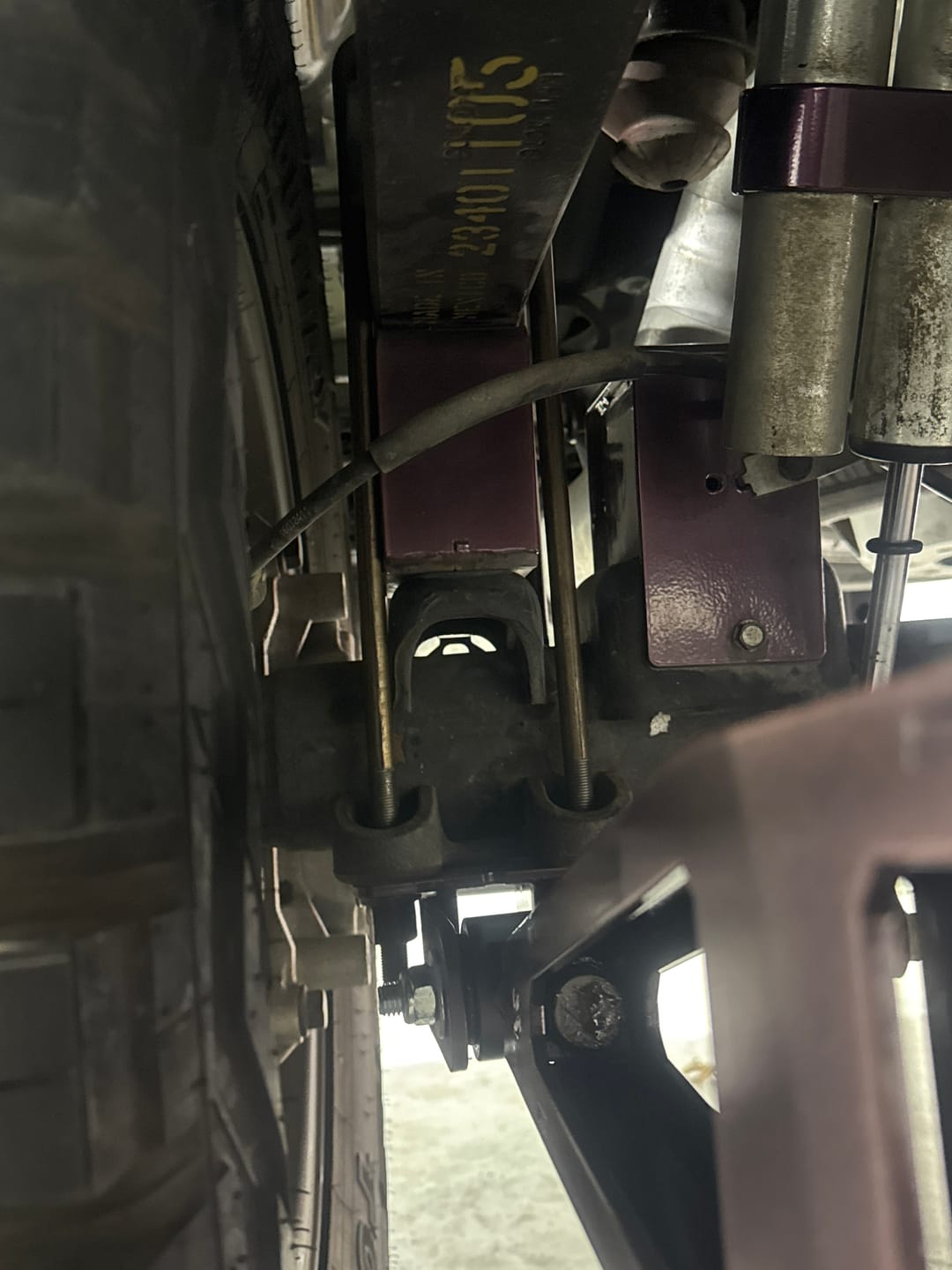 Customer photo review of 9/16 Inch Diameter U-Bolts - Square